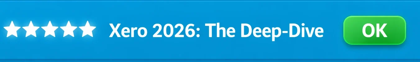 Xero accounting software updated 2026 review and rating snippet.